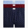 3-pakning med boxershorts med monogram over hele overflaten