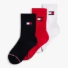 3-pakning med Flag Logo Crew-sokker for barn