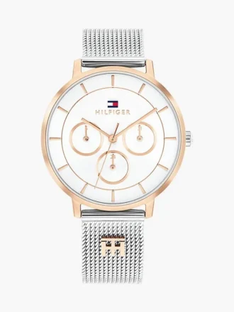 36 mm klokke i mesh med monogram