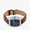 36 mm multifunksjonsklokke med lærrem