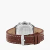 40 mm kronografklokke med lærrem