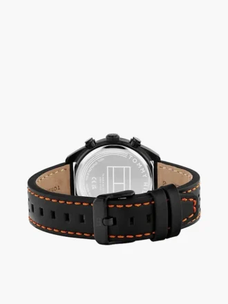 40 mm kronografklokke med lærrem