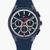 43 mm silikonrem med dobbel tid
