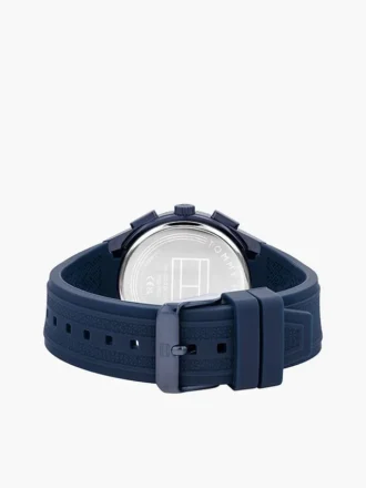 43 mm silikonrem med dobbel tid