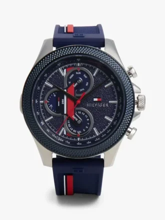 46 mm sportsklokke med signaturrem