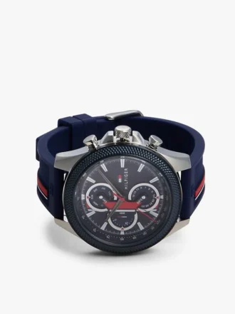 46 mm sportsklokke med signaturrem