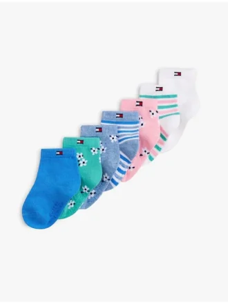 7-pakning med Daisy Mix-sokker til babyer