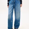 Allover Crest Mid-Rise Barrel Jeans Allover Crest Mid-Rise Barrel Jeans