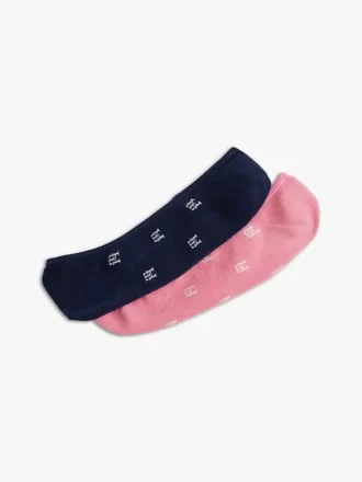 Allover Monogram No-Show Sokker 2-pak