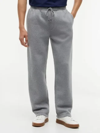 Avslappet joggebukse i børstet fleece