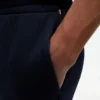Avslappet joggebukse i børstet fleece
