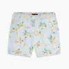 Badedrakt med blomstertrykk, 7″