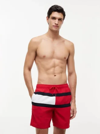 Badehose med flagglogo, 7″