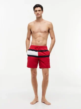 Badehose med flagglogo, 7″