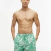 Badehose med tropisk mønster, 18 cm