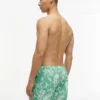 Badehose med tropisk mønster, 18 cm