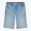 Baggy denim-seilershorts for barn