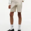 Baggy stretch-chino-shorts med belte for barn