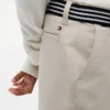 Baggy stretch-chino-shorts med belte for barn