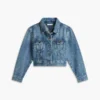 Barnas denimjakke med brodert stjerne