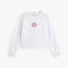 Barnes T-skjorte med brodert logo og hjerte