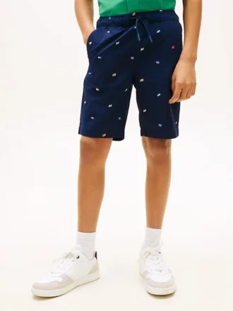 Barneshorts med flaggmønster