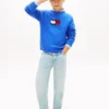 Barnesweater med bølget flagglogo