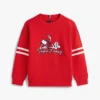 Barnesweatshirt med bølget flagg-grafikk