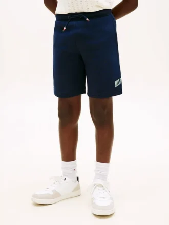 Barnesweatshorts med bred benvidde og Hilfiger-logo