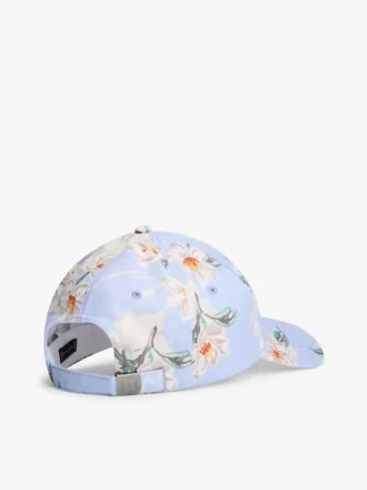 Baseballcap med blomstertrykk