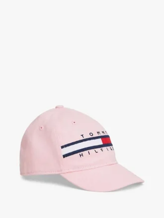 Baseballcap med flaggstriper og logo for babyer