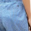Belted Gingham Seersucker Tapered Bukser