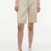 Bermudashorts i linblanding, 28 cm