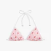 Bikinitopp med monogram over hele