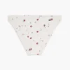 Bikinitruse i jersey med blomstertrykk