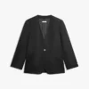 Blazer i linblanding med avslappet passform