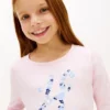 Blomstret monogram-T-skjorte for barn