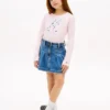 Blomstret monogram-T-skjorte for barn