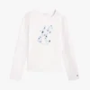 Blomstret monogram-T-skjorte for barn