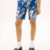 Blomstret shorts i lin-bomullsblanding for barn