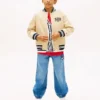 Bomberjakke i peached twill for barn Bomberjakke i peached twill for barn