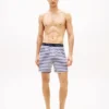 Boxershorts i strikk med trykk