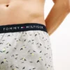 Boxershorts i strikk med trykk