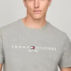 Broderet Tommy-logo Slim Fit T-skjorte