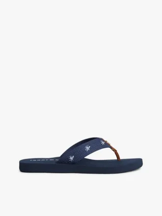 Broderte flip-flops i monogram-canvas