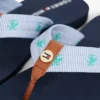 Broderte flip-flops i monogram-canvas