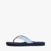 Broderte flip-flops i monogram-canvas