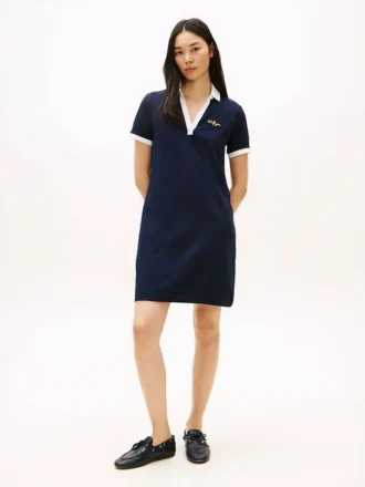 Broderte Hilfiger Script-polokjole