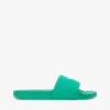 Broderte Pool-sandaler med skriftmonogram