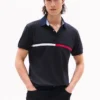 Broderte striper, normal passform, polo